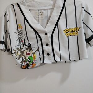 Warner Bros. Looney Tunes Black and White Crop Top
